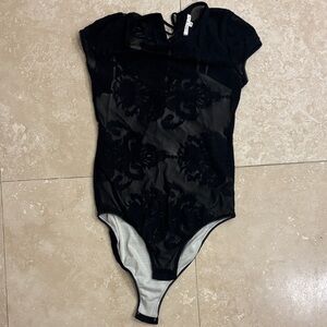 Willow & Clay Black Lace Bodysuit